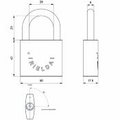 cadenas 900 50/29 RS3 1+3 clés