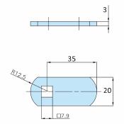 came pour carré 7,9mm