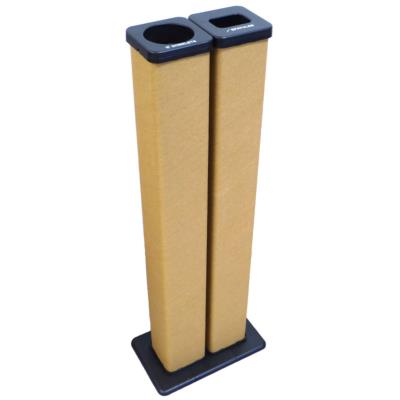 collecteur 2 colonnes carton brun