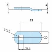 came pour carré 7,9mm