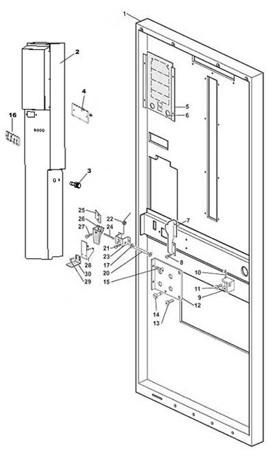 Porte, ct intrieur