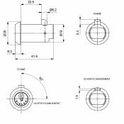 serrure à T 4013 RS1