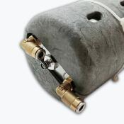 chaudière + sonde + raccords + isolant