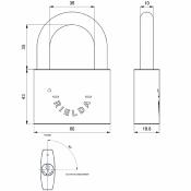 cadenas 900 60/35 RS3 sans clé